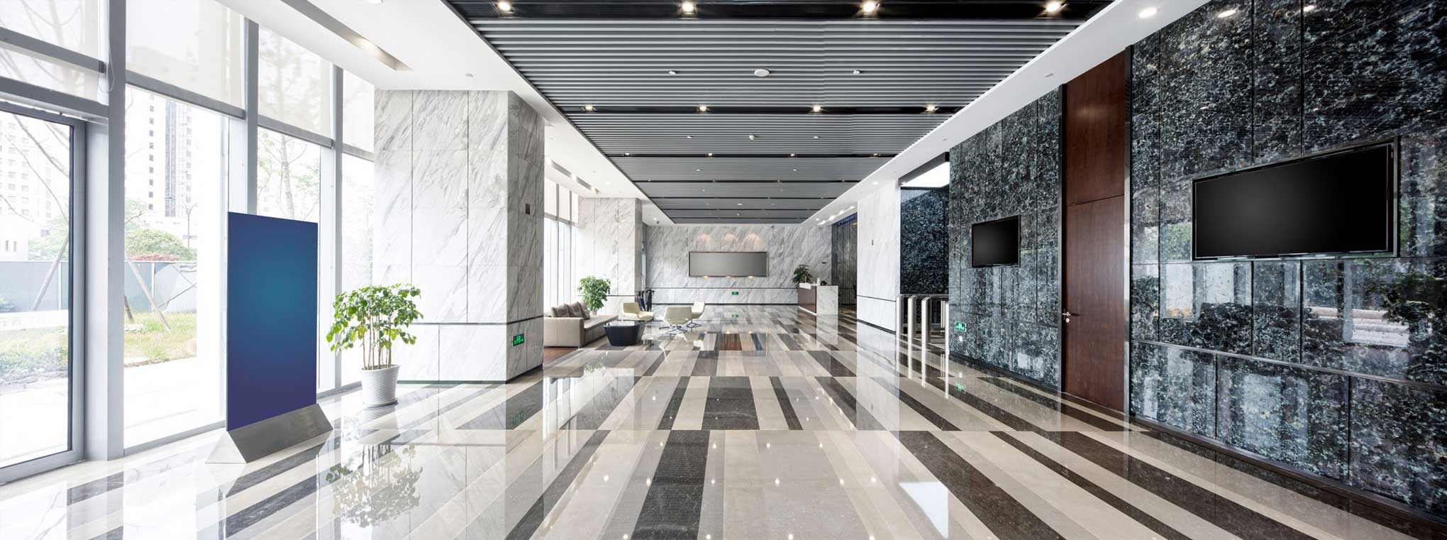 very clean office floor