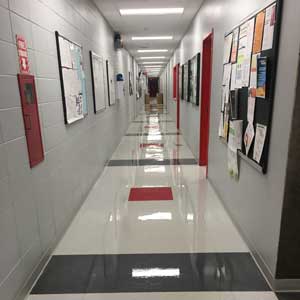 waxed floor